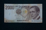 Banknot Włochy 2000 lir 1990 rok !!!