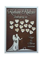 Podziękowanie dla Rodziców Obraz 3D A3 ślub wesele komunia personalizowany