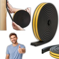 USZCZELKA SAMOPRZYLEPNA WYCISZAJĄCA USZCZELNIENIE DO DRZWI OKIEN TYP D 6M