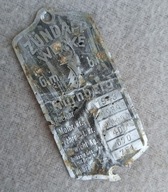 ORYGINALNA WOJENNA TABLICZKA ZNAM. ZUNDAPP KS 750 1943