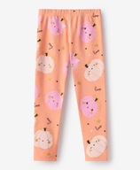 LEGGINSY spodnie OCIEPLANE bawełniane Halloween DYNIE 134 NOWE