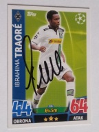 Karta topps match attax autograf Monchengladbach Champions League Traore