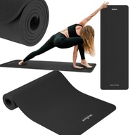ZESTAW Mata do ĆWICZEŃ Joga 183x61 CZARNA UNIWERSALNA+ Pokrowiec GRATIS
