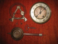 STARY, ORYGINALNY MECHANIZM DO ZEGARA MARKI LENZKIRCH - KOMPLET 2512