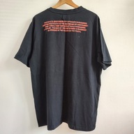 Czarny T-shirt męski Reserved 42 napis print na plecach (659)