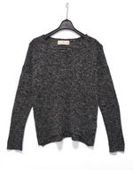 Sweter W Melanż Czarny/Biały Pieces |R. S