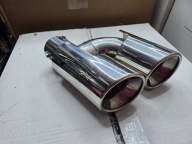 Końcówka wydechu Automax podwójna 2x 89 mm stal kwasoodporna