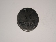 ODZNAKA PKS WODZISŁAW ŚLĄSKI NR 46 KIEROWCA KONDUKTOR