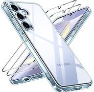ivoler Przezroczyste etui do Samsung Galaxy S24 5G z 2szt szkła hartowanego