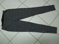 Legginsy damskie w kratkę, rozm. ok. S