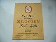 PRL STARA ETYKIETA Z KOLEKCJI WINO ZŁOCIEŃ MILEJÓW