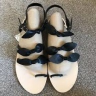 Sandały Stradivarius skórzane Rozm. 36 czarne