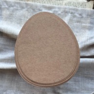 Baza kartki jajko + wzorniki - Wielkanoc kartka handmade kraft