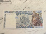Senegal - 5000 franków - 1992