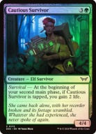 Karta Magic: The Gathering Cautious Survivor DSK *Foil*