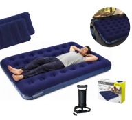 DMUCHANY MATERAC DWUOSOBOWY Avenli 191 x 120 x 22 cm niebieski WYGODNY