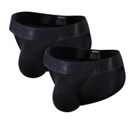 2-pack Slipy Męskie JOCKMAIL czarne z delikatnej siateczki M