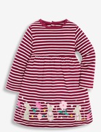 JoJo Maman Bebe sukienka paski długi rękaw myszki Rozm. 80 cm 6m+