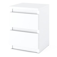 Szafka Nocna 2 Szuflady Stolik Biały Matowy różne kolory!