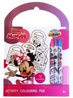 DISNEY MYSZKA MINNIE Kolorowanka Łamigłówki Szkicownik + Kredki