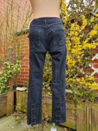 Karen Millen England spodnie jeansy rurki slim napy r 40