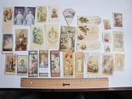 STARE ŚWIĘTE OBRAZKI ZESTAW MIX 30 SZT.