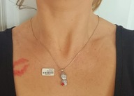 srebrna zawieszka z cyrkoniami *NOWA