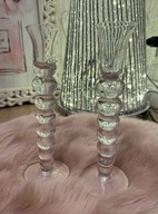 Dwa świeczniki glamour