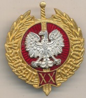 W Służbie Narodu XX i legitymacja wym 44 X 37 mm.średn nakr.14 mm