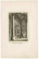KRAKÓW KOŚCIÓŁ ŚWIĘTEGO KRZYŻA 1883 DRZEWORYT ŚWIĘTE PAMIĄTKI KRAKOWA