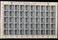 1941 Portret Hitlera na jednolitym tle GG Fi 71 ** cały arkusz