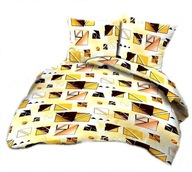 Pościel kora lux 160x220 + 2x70x80 guzik K 268-1 Szkiełka brąz