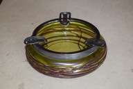 Loetz, popielnica - szkło iryzujące.1900r