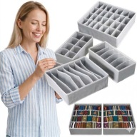 ORGANIZER DO SZUFLADY NA BIELIZNĘ SKARPETKI 3+1 GRATIS ZESTAW SZAFA MOCNY