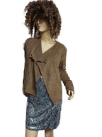 LAURA ASHLEY ŻAKIET swobodny jak zamszowy 36