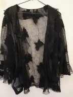 WIZYTOWY ŻAKIET WIECZOROWA NARZUTKA KORONKOWA CARDIGAN UNIWERSALNY OVERSIZE