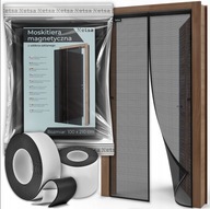 MOSKITIERA NA DRZWI OKNO BALKONOWE MAGNETYCZNA Z WŁÓKNA SZKLANEGO 100X210