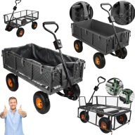 WÓZEK TACZKA MALTEC OGRODOWY NARZĘDZIOWY CZTEROKOŁOWA WYTRZYMAŁA 100L