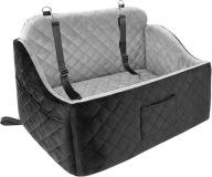 FOTELIK SAMOCHODOWY DLA DUŻYCH I ŚREDNICH PSÓW PAS BEZPIECZEŃSTWA 70x50CM