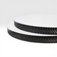 Podkład pod tort STYRODUR biały 34 cm – bok karbowany „Czarna fala 3D”