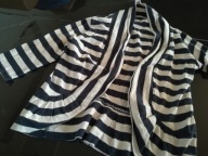 next SWETEREK BOLERKO PASKI 140 MARYNARSKI STYL 10 LAT OKAZJA WYPRZEDAŻ