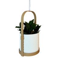 Doniczka wisząca na kwiaty - Styl Boho / Loft / Skandynawski