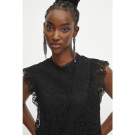 BLUZKA Medicine DAMSKA CZARNA koronka 36 S