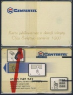 KTP - POLSKA CENTERTEL # Papież Jan Paweł 2 # 1997 # Ćw 10Ca # karta nowa