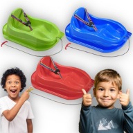 SANKI ŚLIZG DLA DZIECI Z PASAMI BEZPIECZEŃSTWA NA ŚNIEG SOLIDNE BEZPIECZNE