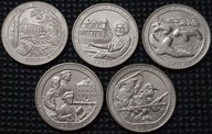 *USA [1175] *25 cent (1/4 dolara) 2017*D* Rocznik Parki Narodowe kpl.