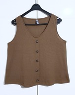 Bluzka Bez Rękawów Brązowa Ever.Me |R. L