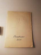 stare poniemieckie broszury BURGTHEATER 1939 rok
