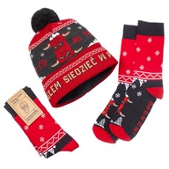 KAPITAN BOMBA EGZORCYSTA Czapka Zimowa Domino + Skarpetki Na Prezent