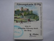 Przedwojenny bilet wstępu na zamek Chojnik z 1910 r / Kynast